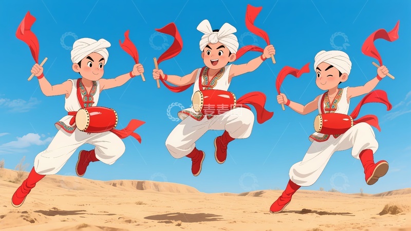 高清大图下载【趣麦麦图】陕北腰鼓安塞腰鼓1