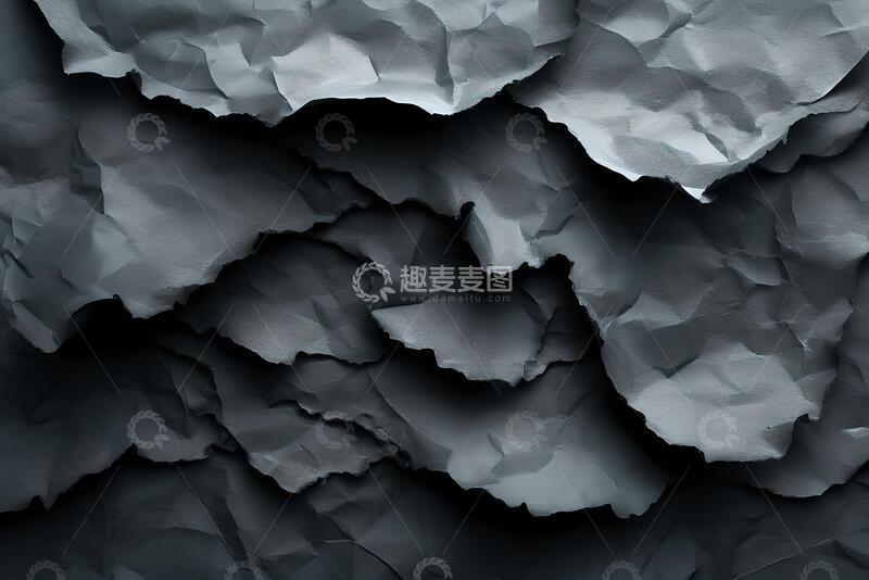 高清大图下载【趣麦麦图】黑色的纸为灰色流泪1