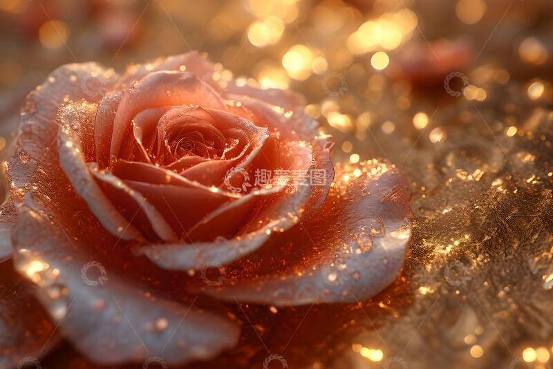 高清大图下载【趣麦麦图】高贵的玫瑰金色背景1