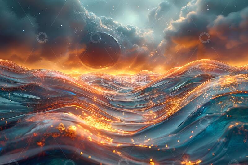 高清大图下载【趣麦麦图】高级玻璃科技背景图1