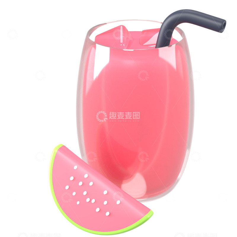 高清大图下载【趣麦麦图】番石榴汁3D卡通图标免抠透明png素材