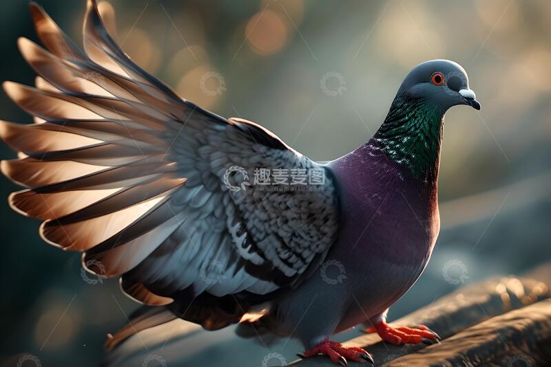 高清大图下载【趣麦麦图】信鸽画像，摄影棚拍摄1