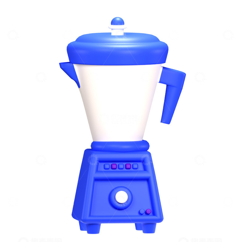 高清大图下载【趣麦麦图】搅拌机3D卡通图标海报免抠透明png素材13
