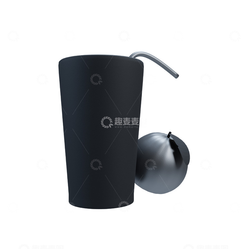 高清大图下载【趣麦麦图】瓶子和水果3D卡通插画免抠透明png素材1