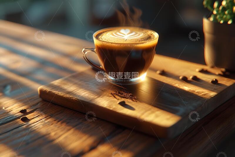 高清大图下载【趣麦麦图】一杯咖啡素材2