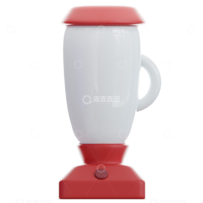 高清大图下载【趣麦麦图】搅拌机3D卡通图标海报免抠透明png素材14