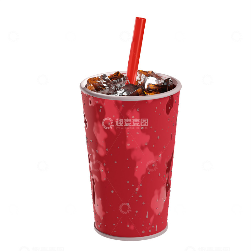 高清大图下载【趣麦麦图】苏打饮品3D卡通图标免抠透明png素材