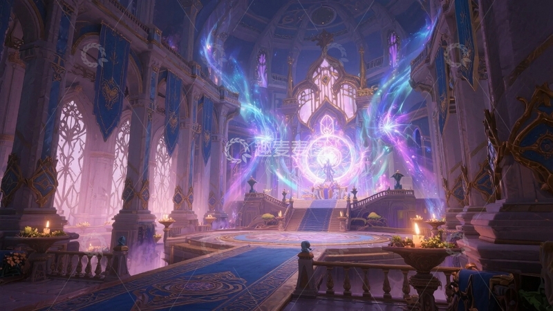 高清大图下载【趣麦麦图】游戏场景CG上古神殿2