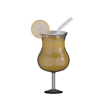 柠檬汁3D卡通图标免抠透明png图片素材5