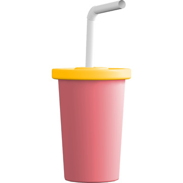 饮品3D卡通插画免抠透明png图片素材1