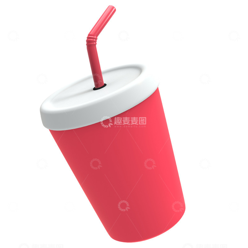 高清大图下载【趣麦麦图】软饮料3D卡通插画免抠透明png图片素材