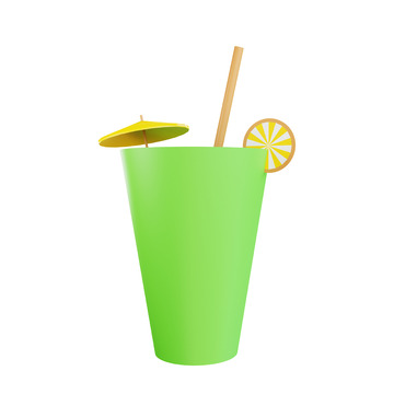 饮品杯3D卡通图标免抠透明png图片素材