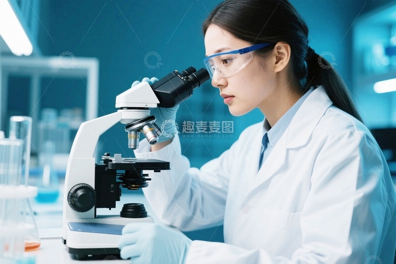 高清大图下载【趣麦麦图】科研科学实验人物1
