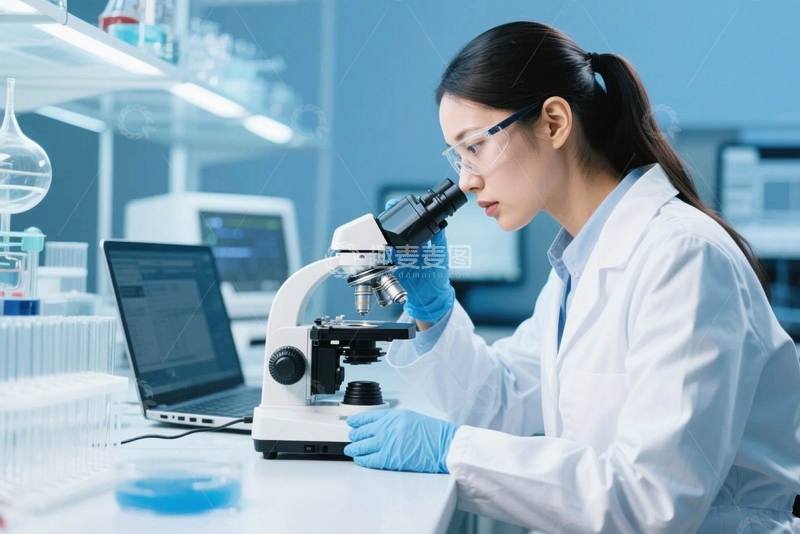 高清大图下载【趣麦麦图】科研科学实验人物4