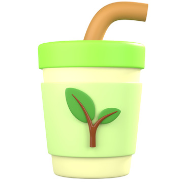 健康饮品3D图标免抠透明png图片素材