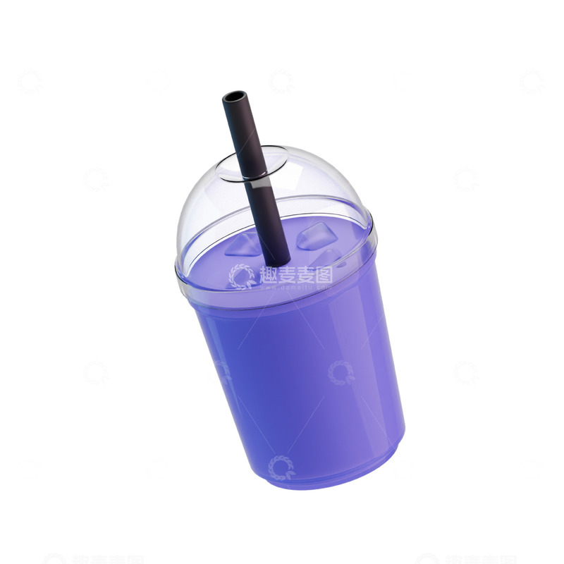 高清大图下载【趣麦麦图】奶昔3D卡通图标免抠透明png图片素材