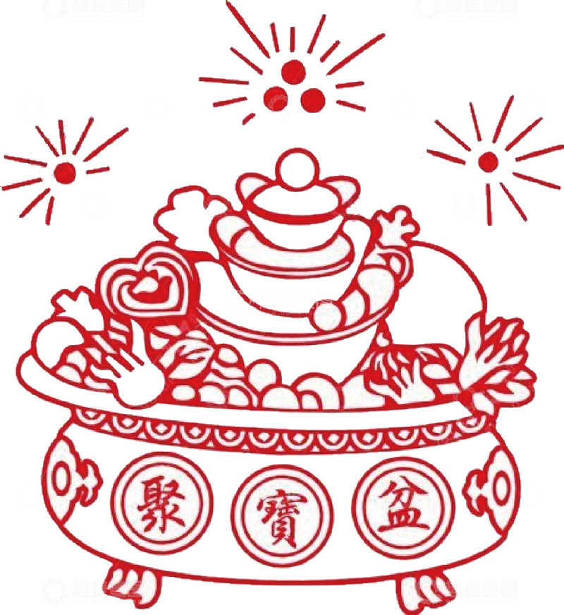 高清大图下载【趣麦麦图】恭喜发财招财进宝