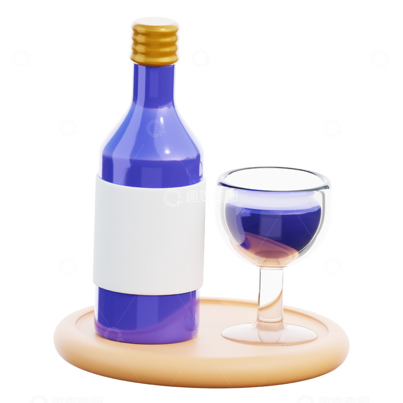 高清大图下载【趣麦麦图】迎宾饮品3D图标免抠透明png图片素材1