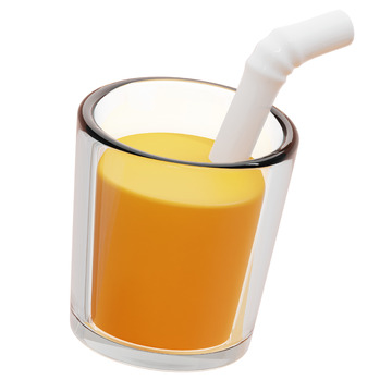 柠檬水3D卡通图标免抠透明png图片素材17