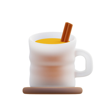 苹果酒3D卡通插画免抠透明png图片素材2