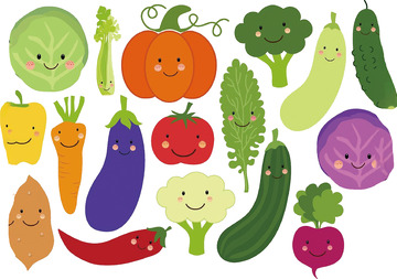 可爱卡通食物图标元素1