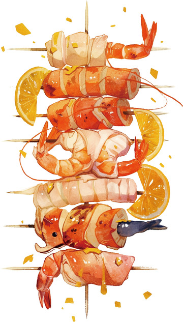 炭烤大虾烤大虾