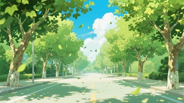 阳光下的林荫路2