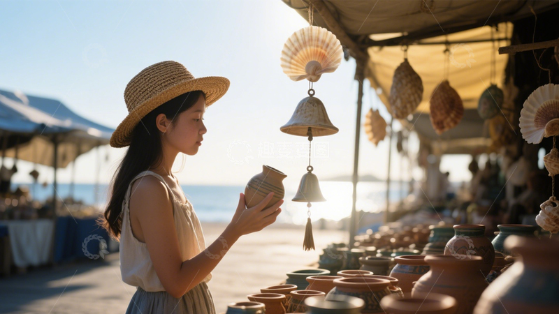 高清大图下载【趣麦麦图】海滨市集陶艺时光2