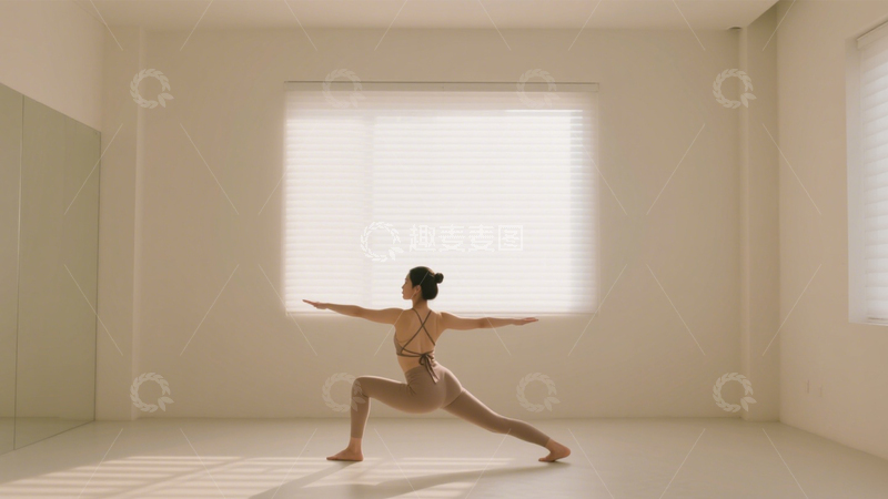 高清大图下载【趣麦麦图】阳光瑜伽伸展空间1