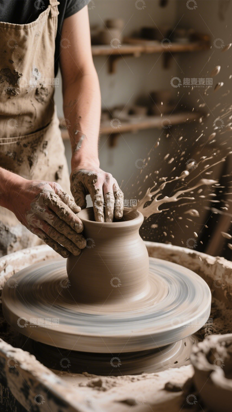 高清大图下载【趣麦麦图】陶艺手工创作时光2