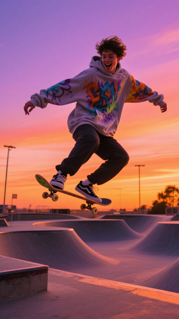 日落滑板青春活力2