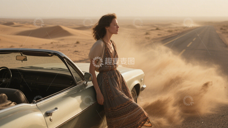 高清大图下载【趣麦麦图】沙漠公路自由旅行2