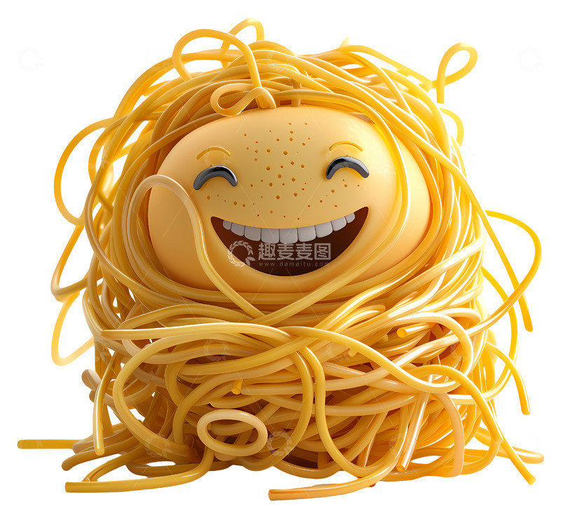 高清大图下载【趣麦麦图】可爱的微笑饼干3D插画免抠透明png素材