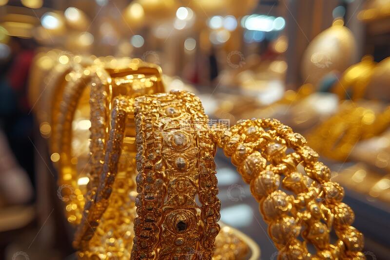 高清大图下载【趣麦麦图】迪拜黄金市场的金手镯2