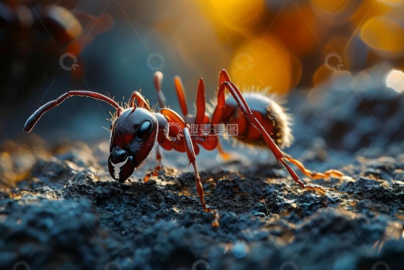 高清大图下载【趣麦麦图】蚂蚁的显微图像(整个坐垫)1