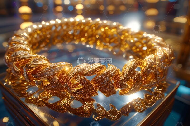 高清大图下载【趣麦麦图】迪拜黄金市场的金手镯1