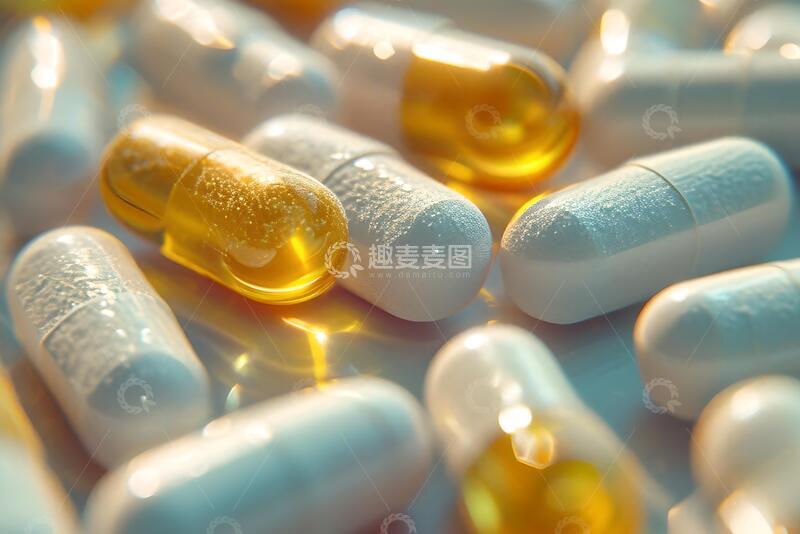 高清大图下载【趣麦麦图】软胶囊堆背光