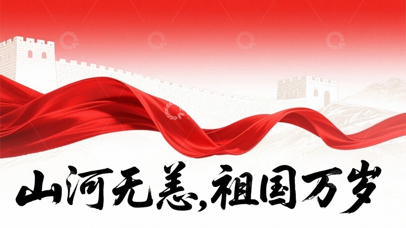 高清大图下载【趣麦麦图】红色国庆节背景底纹1