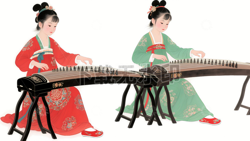 高清大图下载【趣麦麦图】少儿古筝培训2