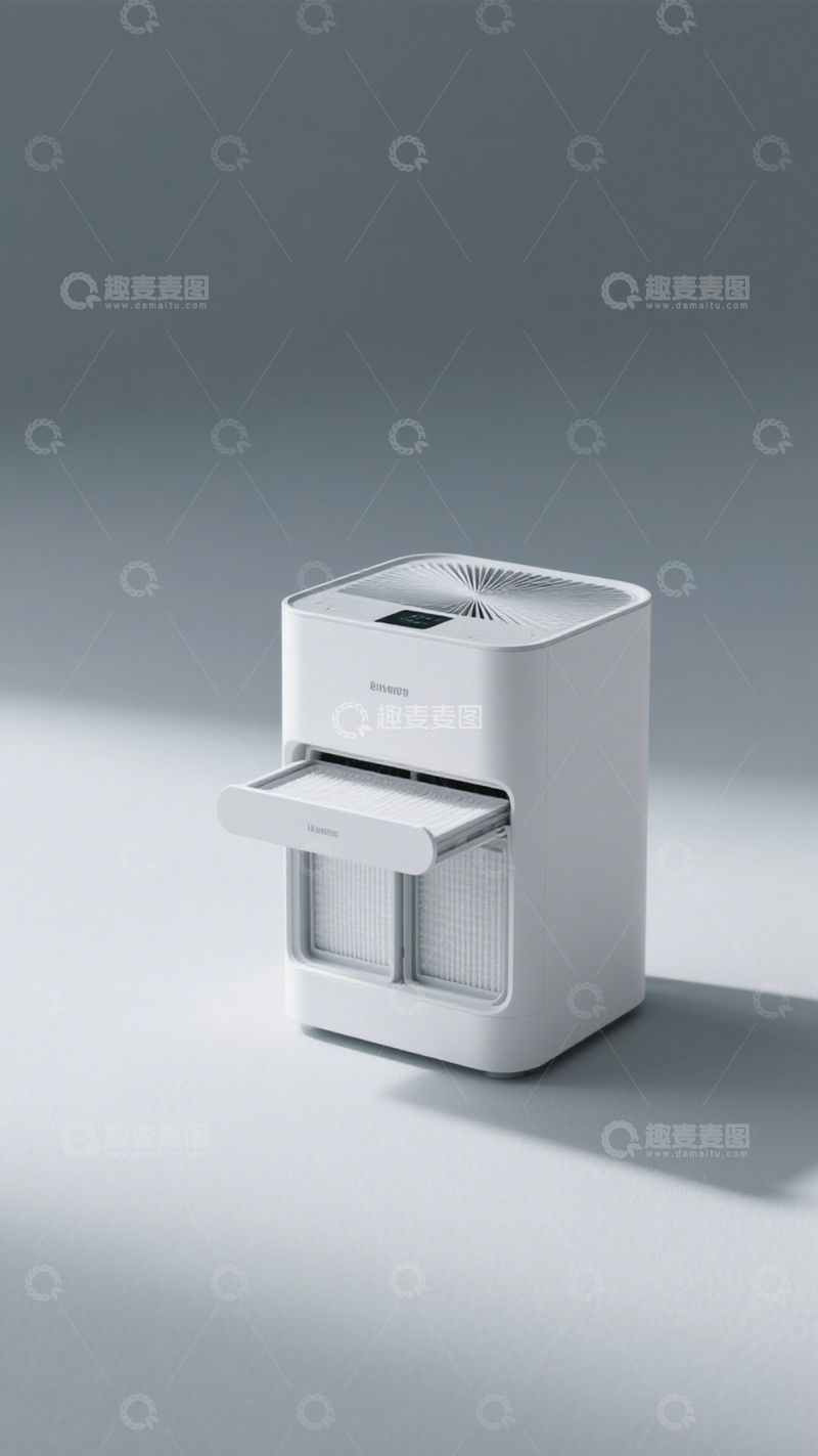 高清大图下载【趣麦麦图】-简约空气净化器