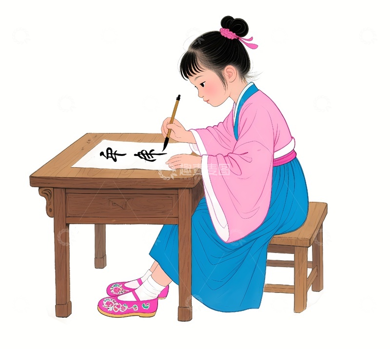 高清大图下载【趣麦麦图】少儿书法培训书法培训3