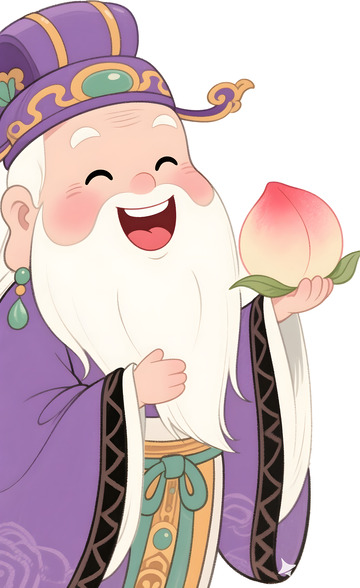 卡通神仙寿神1