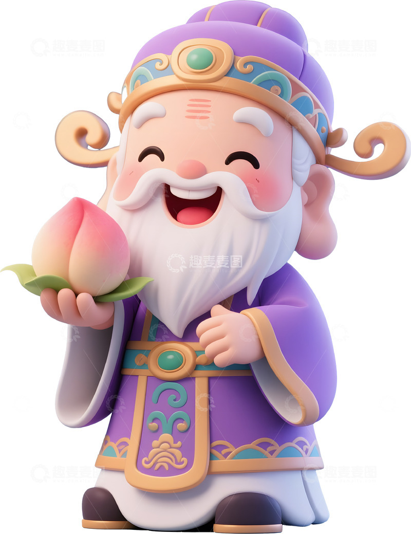 卡通3D神仙寿神