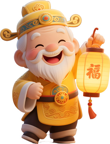 卡通立体中式神仙2