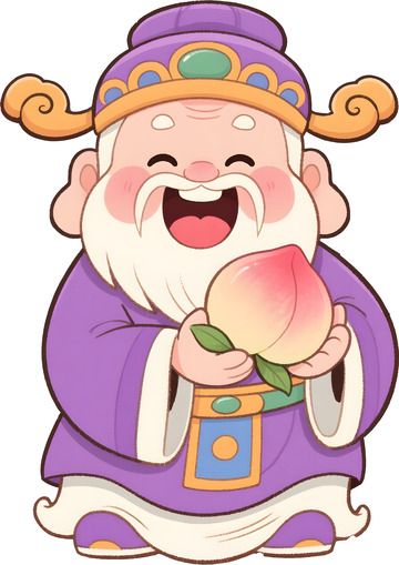 卡通神仙寿神3
