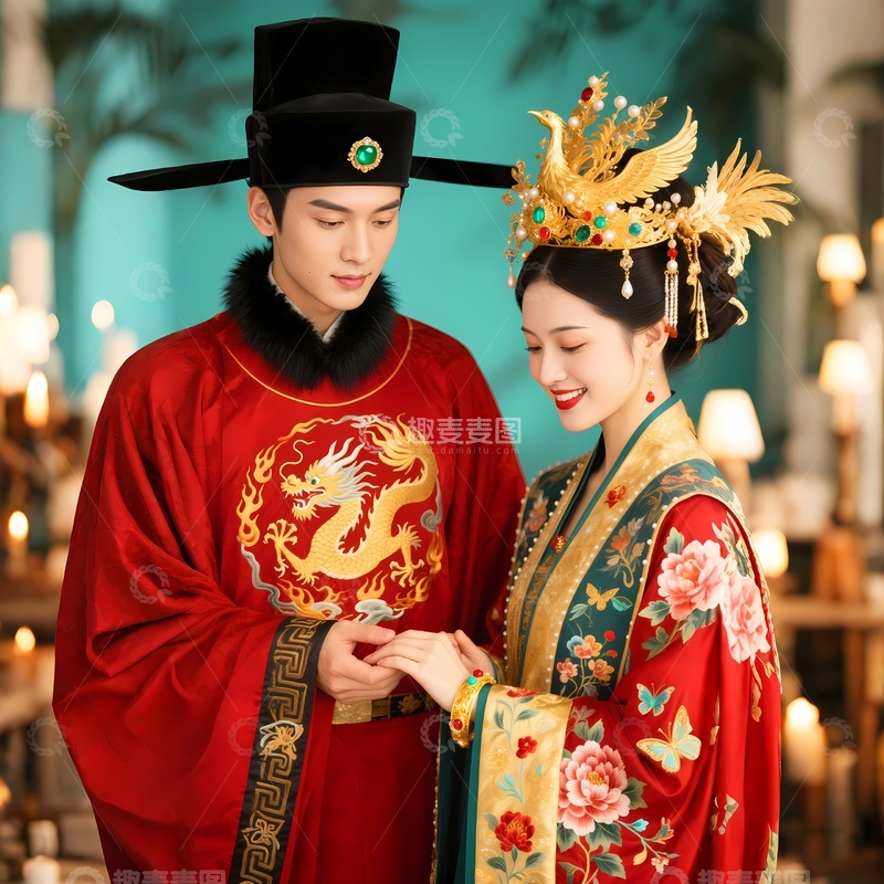 高清大图下载【趣麦麦图】黄金首饰代言人3