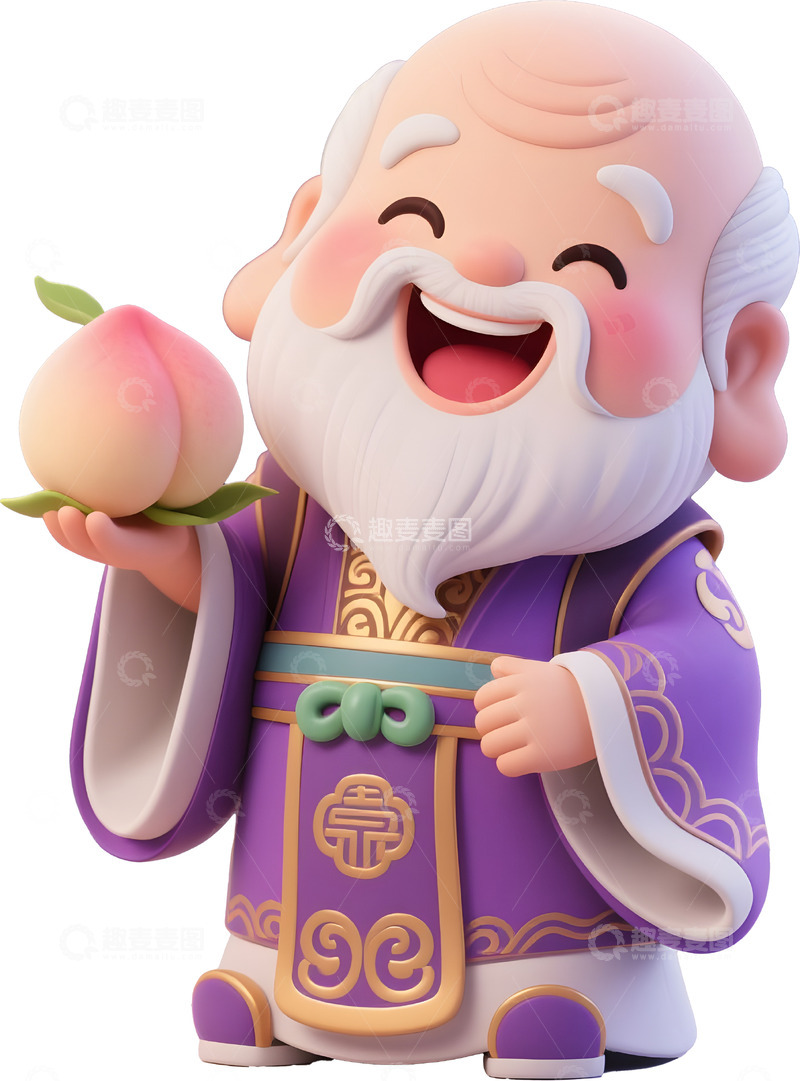 卡通3D神仙寿神1