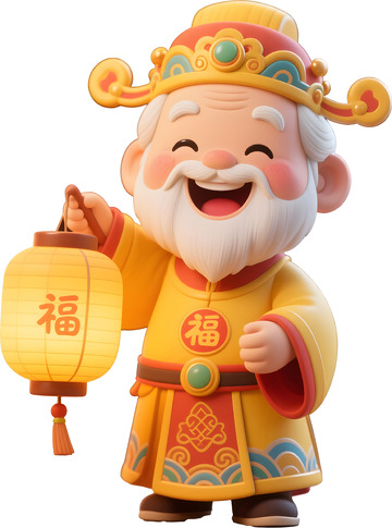 卡通立体中式神仙1