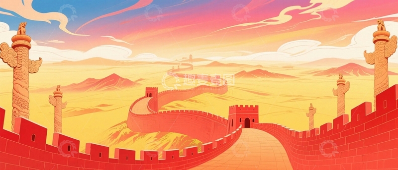 高清大图下载【趣麦麦图】红色国庆节背景4