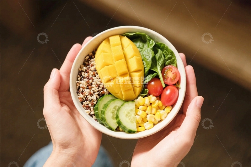 高清大图下载【趣麦麦图】营养膳食减脂餐1